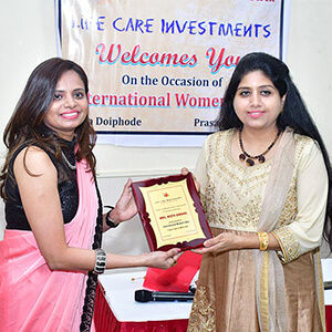 Life Insurance Corporation of India honoured Sakhashree Neeta on International Women’s Day.